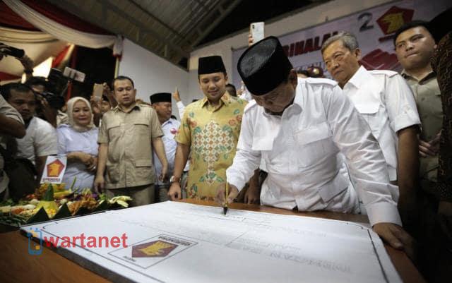 Prabowo Resmikan Kantor DPD Gerindra di Banten