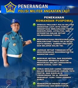 Komandan Puspomal Serukan Penguatan Integritas dan Ketahanan Moral Prajurit: Profesional di Tugas, Bijaksana dalam Hidup